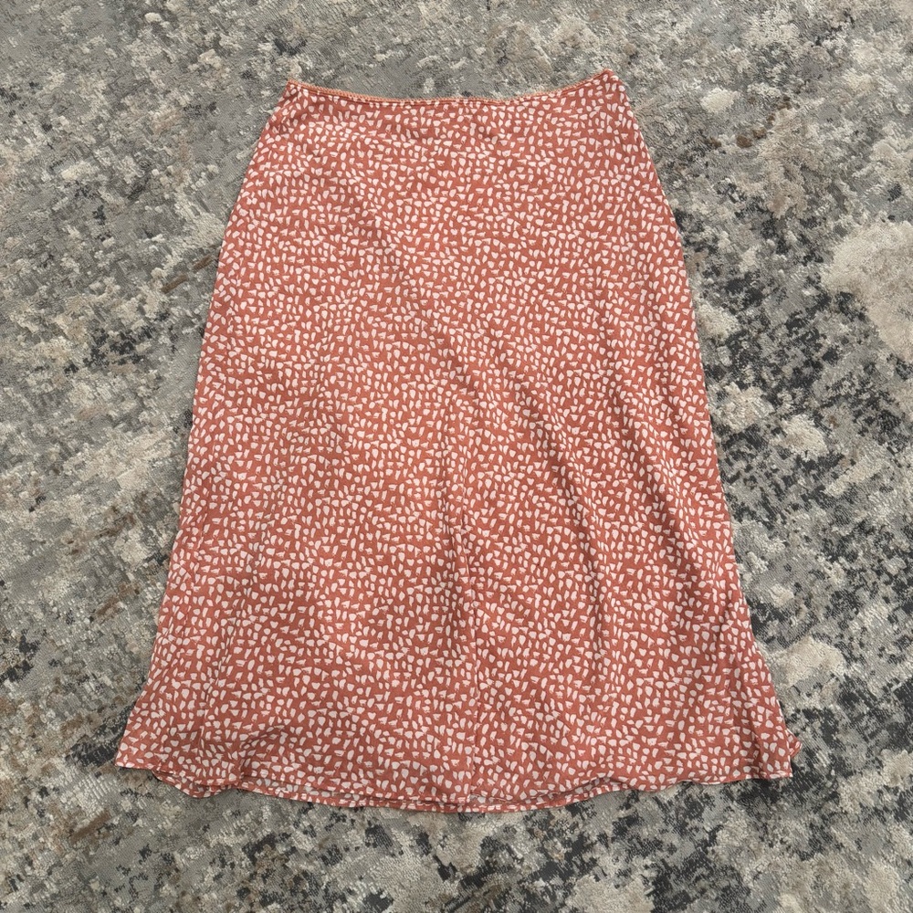 Nordstrom Pink and White A-Line Skirt